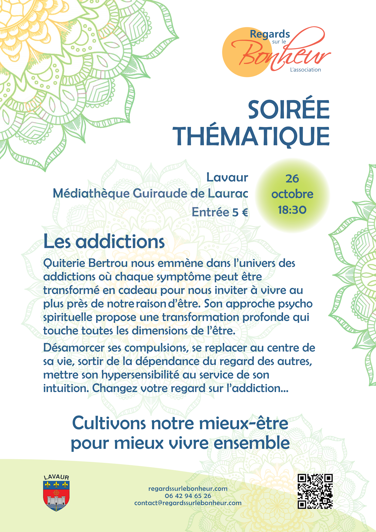 Soirée thématique les addictions